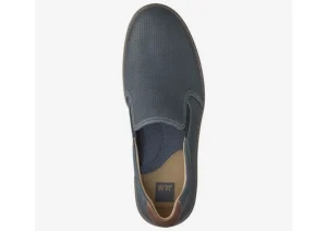 McGuffey Perforated Navy Leather Slip-On Sneaker
