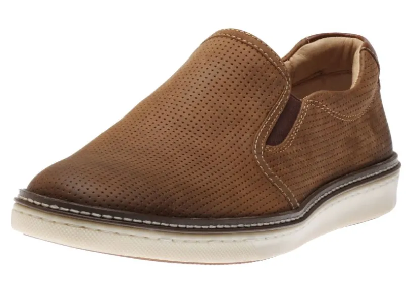 mcguffey_perforated_tan_b_0.webp McGuffey Perforated Tan Brown Leather Slip-On Sneaker