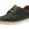 McGuffey Plain Toe Navy Leather Derby Sneaker