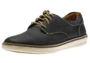 McGuffey Plain Toe Navy Leather Derby Sneaker