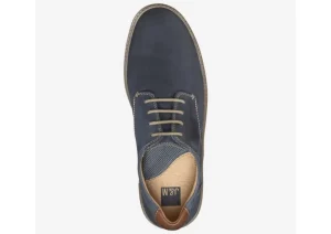 McGuffey Plain Toe Navy Leather Derby Sneaker
