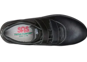 Me Too Black Leather Walking Shoe