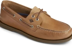 Men's Authentic Original Sahara Brown Leather Two Eye Boat Shoe