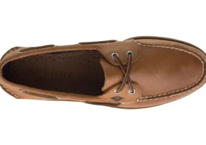 Men's Authentic Original Sahara Brown Leather Two Eye Boat Shoe