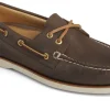 Men's Gold Cup Authentic Original Brown Leather Two Eye Boat Shoe