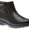 Mens Side Zip Black