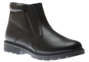 Mens Side Zip Black