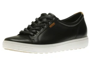 Men's Soft 7 Black Leather Lace-Up Sneaker