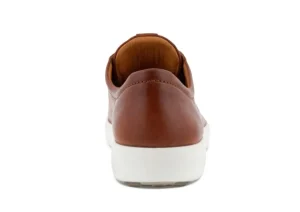 Men's Soft 7 Cognac Brown Leather Lace-Up Sneaker