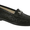 Metro Black Nero Snake Slip On Loafer
