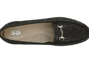 Metro Black Nero Snake Slip On Loafer