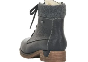 Michigan Black Leather Water-Resistant Ankle Boot