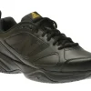 MID626K2 Slip-Resistant Black Leather Sneaker