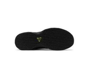 MID626K2 Slip-Resistant Black Leather Sneaker
