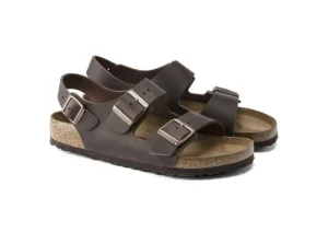 Milano Habana Brown Oiled Leather Sandal