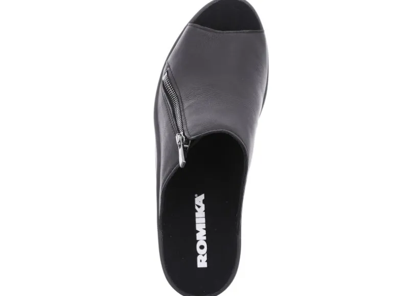 mokassetta__black_zipper__1.webp Mokassetta 297 Black Zipper Slide Heel Sandal