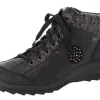 Mombasa Black Leather Ankle Boot
