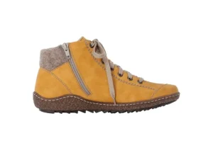 Morelia Yellow Fleece Lined Lace-Up Ankle Sneaker
