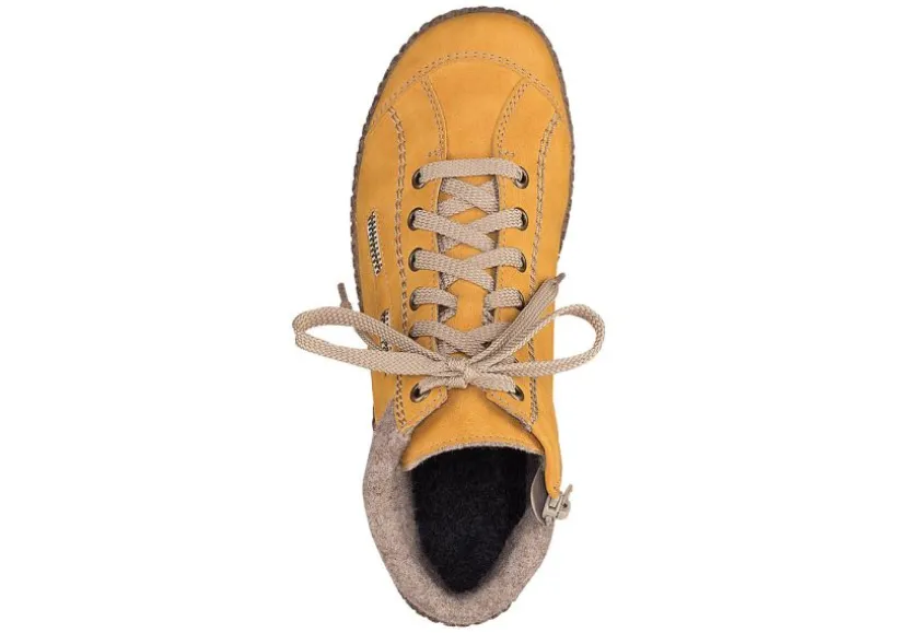 morelia_yellow_fleece_lin_3.webp Morelia Yellow Fleece Lined Lace-Up Ankle Sneaker