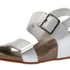 Morgana Silver Wedge Sandal