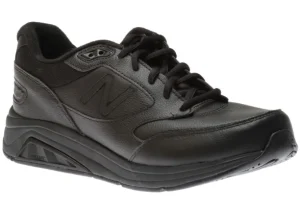 MW928BK3 Black Leather Lace-Up Walking Shoe