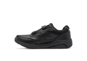 MW928HB3 Black Leather Velcro Walking Shoe