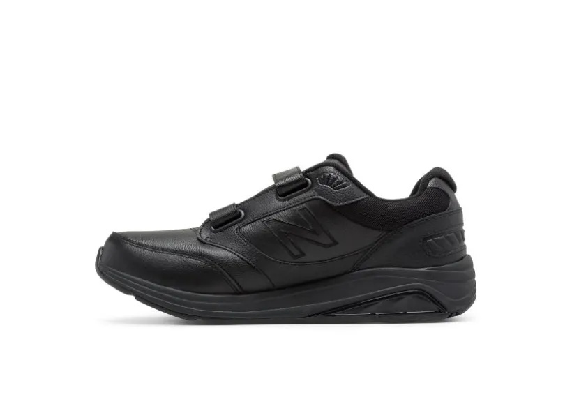mwhb_black_leather_velcro_1.webp MW928HB3 Black Leather Velcro Walking Shoe