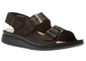 Nevis Grizzly Brown Leather Slingback Sandal