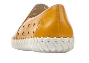 Newark Yellow Perforated Leather Loafer
