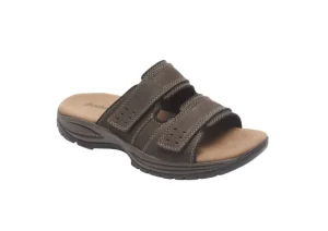 Newport Dark Brown Adjustable Slide Sandal