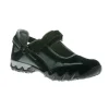 Niro Black Suede Grey Closed Mesh Mary Jane Sneaker