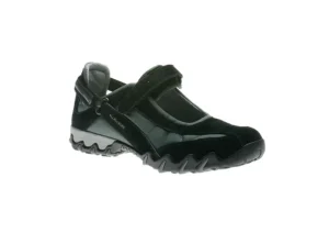 Niro Black Suede Grey Closed Mesh Mary Jane Sneaker