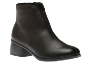 Odeon Black Leather Ankle Boot