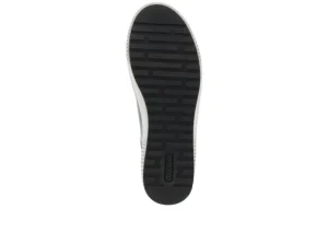 Ottawa Black Leather Zipper Lace-Up Sneaker