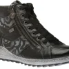 Ottawa Black Print Lace-Up Ankle Sneaker