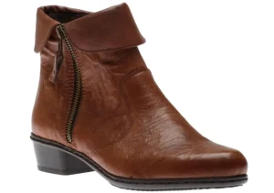 Ottawa Brown Leather Ankle Boot