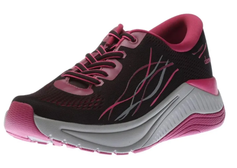 pace_black_berry_mesh_lac_0.webp Pace Black Berry Mesh Lace-Up Walking Shoe