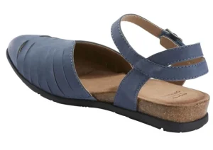 Palomos Peyton Moroccan Blue Nubuck Cork Sandal