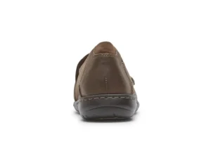 Paulette Stone Nubuck Slip-On Flat