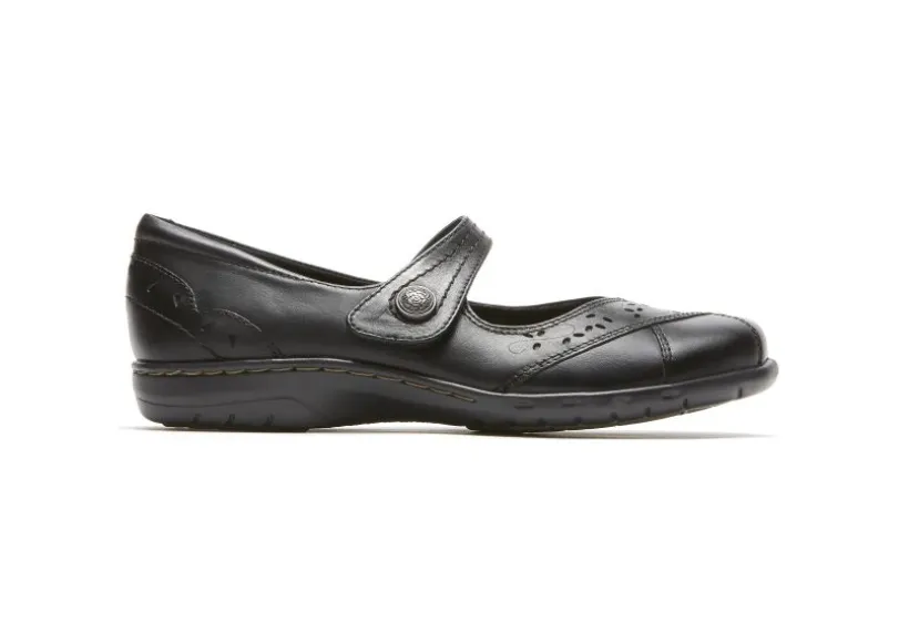 petra_black_leather_mary__1.webp Petra Black Leather Mary Jane Flat