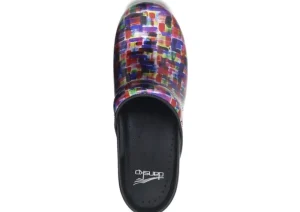 Professional Colour Block Patent Clog