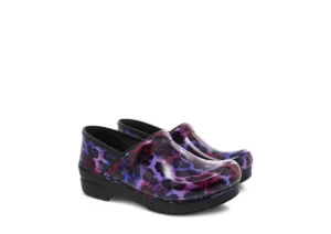 Professional Painted Leopard Patent Clog