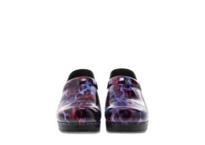 Professional Painted Leopard Patent Clog