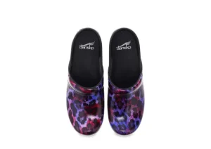 Professional Painted Leopard Patent Clog