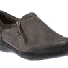 Rapid Randall Dark Grey Zipper Slip-On Shoe