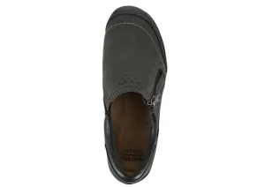 Rapid Randall Dark Grey Zipper Slip-On Shoe