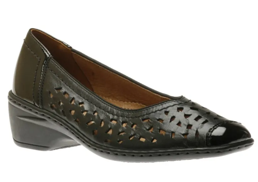 rashida_black_perforated__0.webp Rashida Black Perforated Leather Low Heel Pump