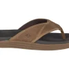 Regatta Brown Leather Water Thong Sandal