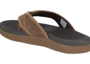 Regatta Brown Leather Water Thong Sandal