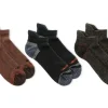 Repreve 3-Pack Low Cut Tab Socks Brick
